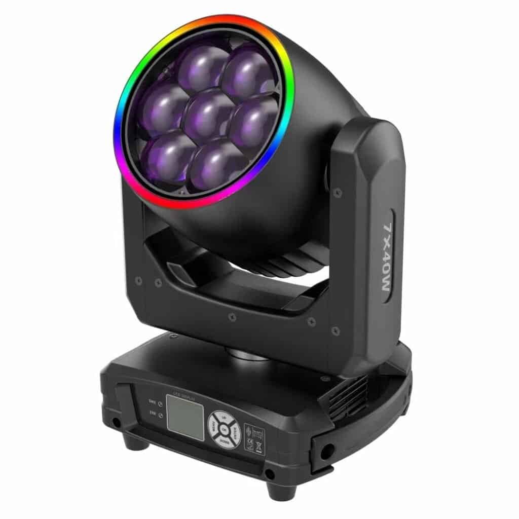 7x40w led yıkama hareketli kafa lambası