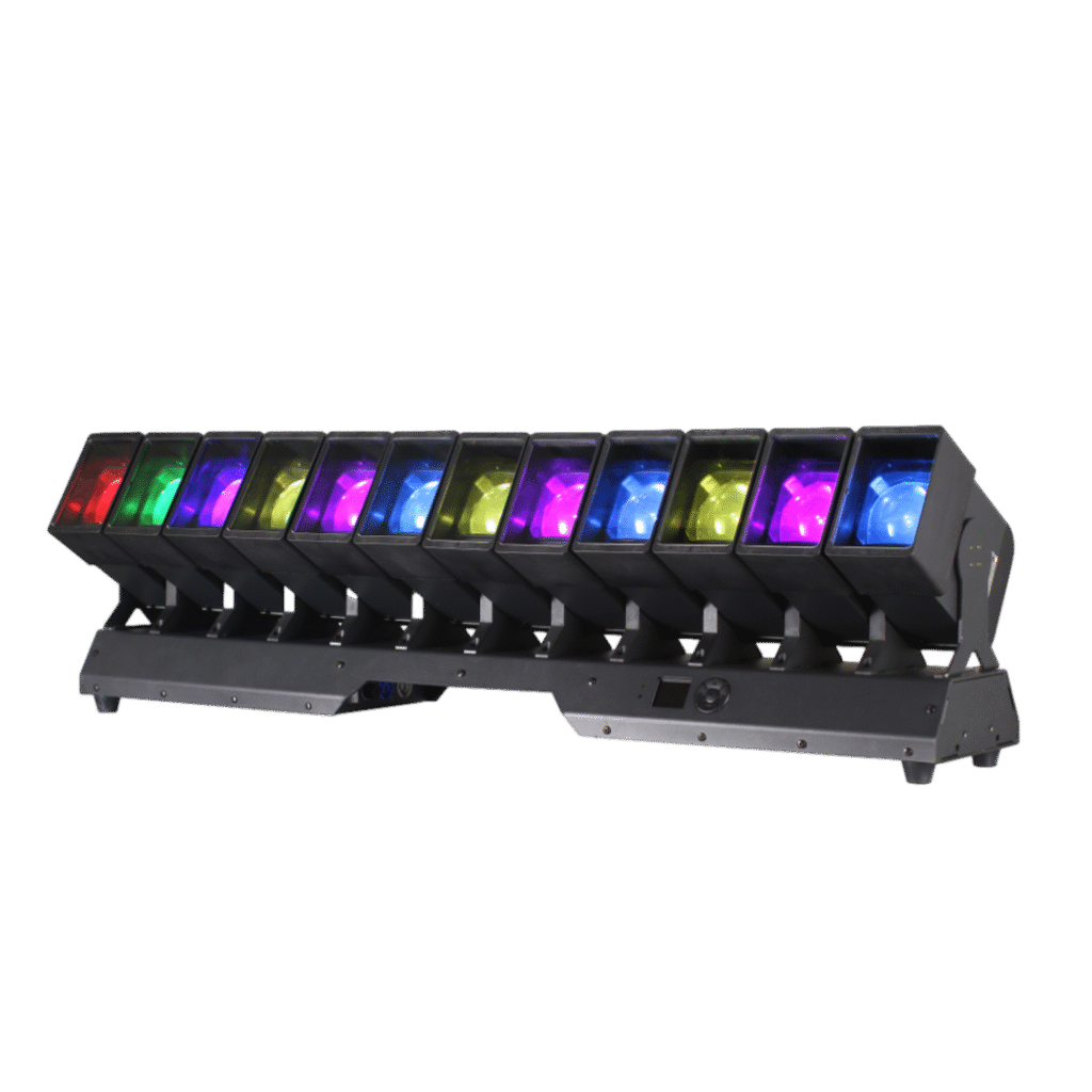 12x60w led hareketli çubuk kasırga