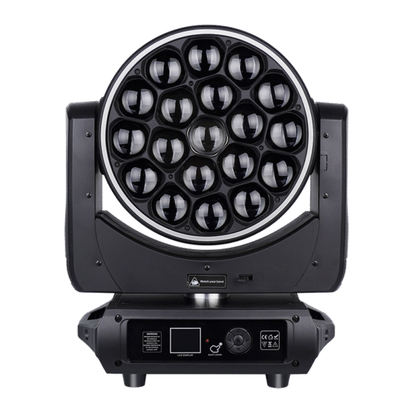 19x40w led bee eye moving head wash zoom halo