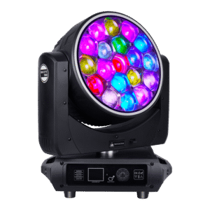19x40w led bee eye moving head wash zoom halo