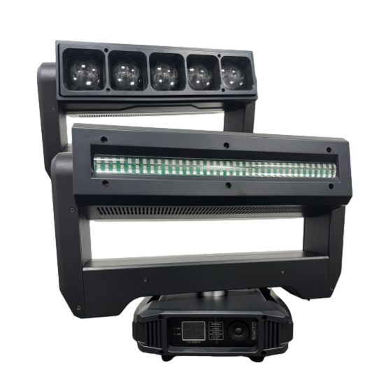 çift boyutlu led hareketli kafa zoom strobe