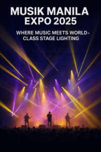Cartel de la exposición MUSIK MANILA EXPO 2025.