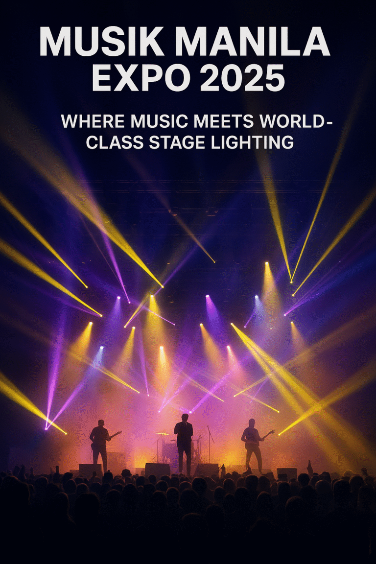 Cartel de la exposición MUSIK MANILA EXPO 2025.