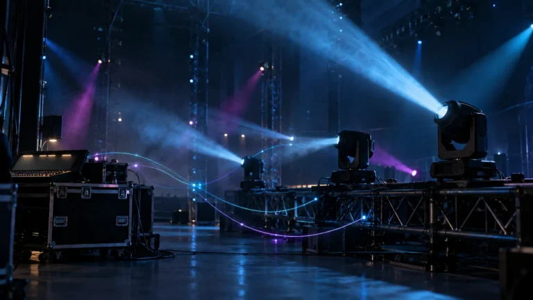 héroe de iluminación de escenario rdm